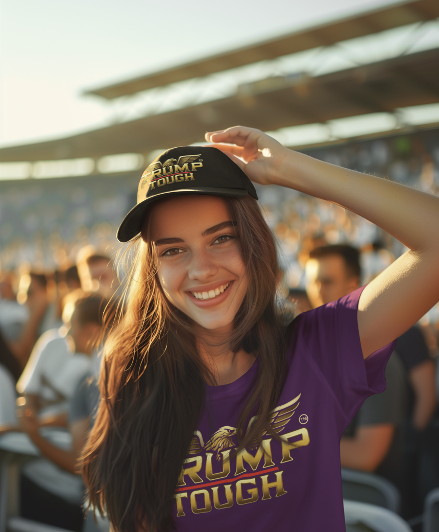 Trump Tough Structured Twill Black Hat – Wear the Brand. Own the Moment.