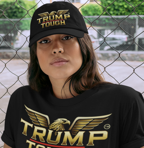 Trump Tough Structured Twill Black Hat – Wear the Brand. Own the Moment.