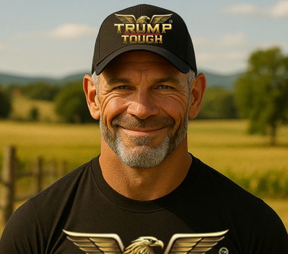Trump Tough Structured Twill Black Hat – Wear the Brand. Own the Moment.