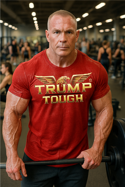 🔥 The Red Trump Tough Tee – Classic. Clean. Unapologetic. 🔥