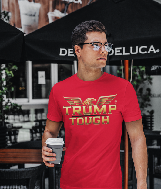 🔥 The Red Trump Tough Tee – Classic. Clean. Unapologetic. 🔥