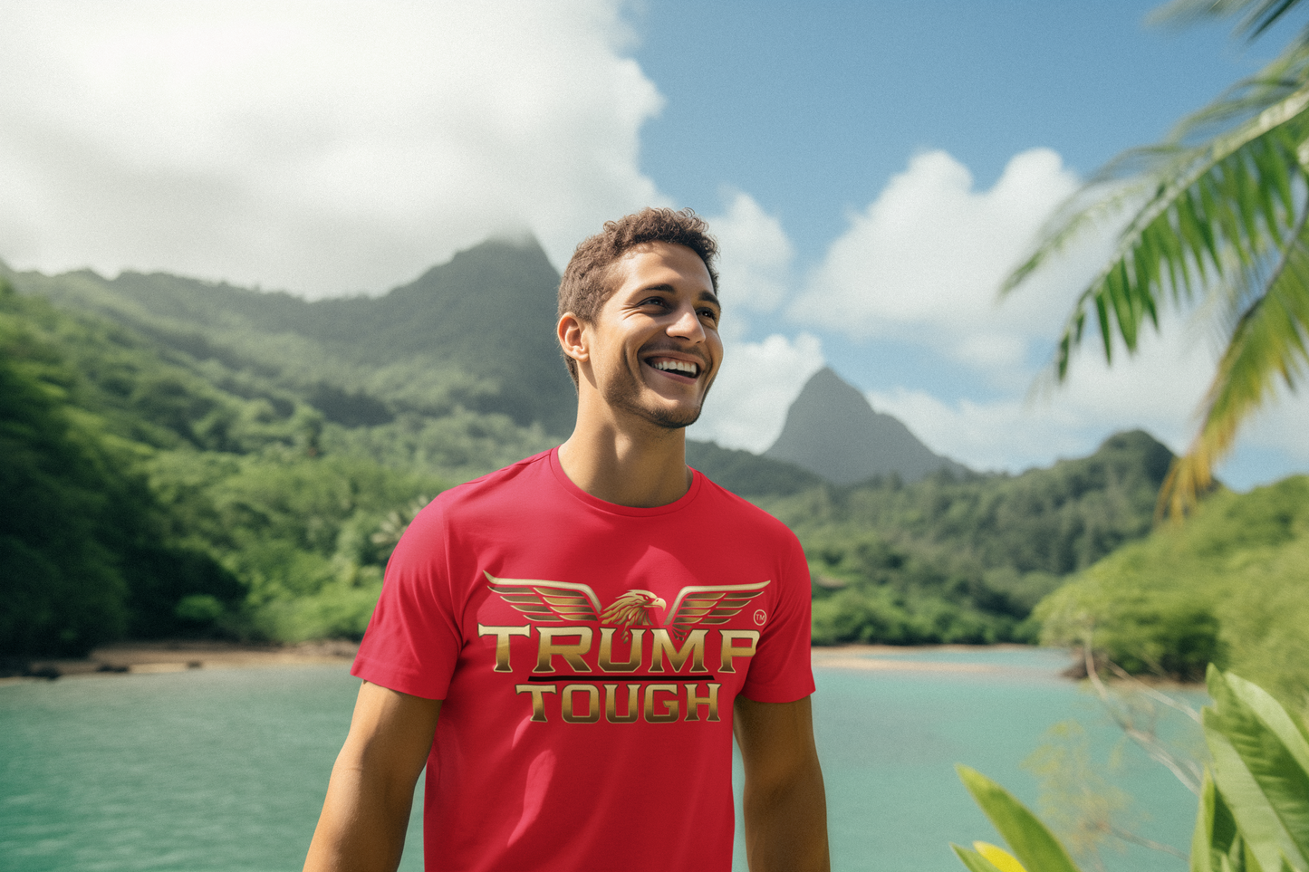 🔥 The Red Trump Tough Tee – Classic. Clean. Unapologetic. 🔥