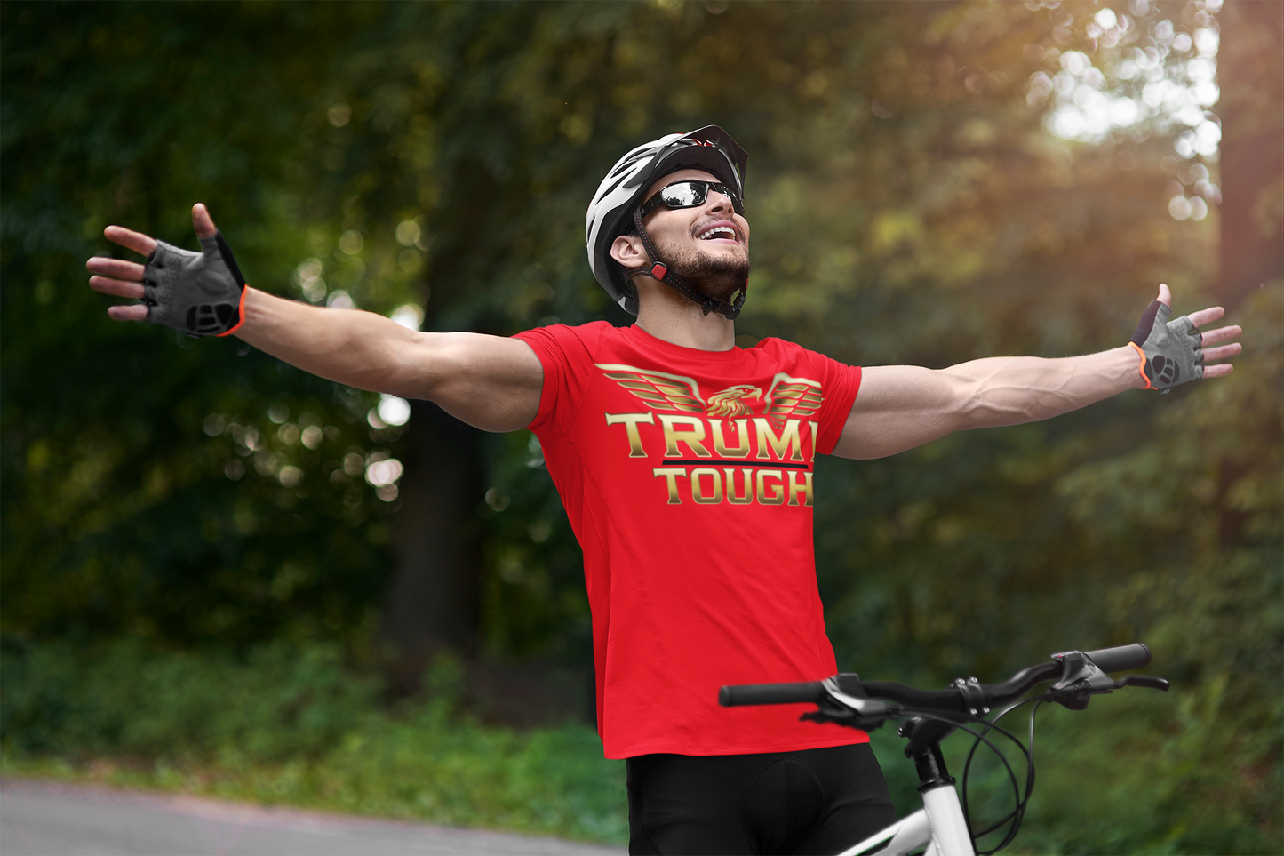🔥 The Red Trump Tough Tee – Classic. Clean. Unapologetic. 🔥
